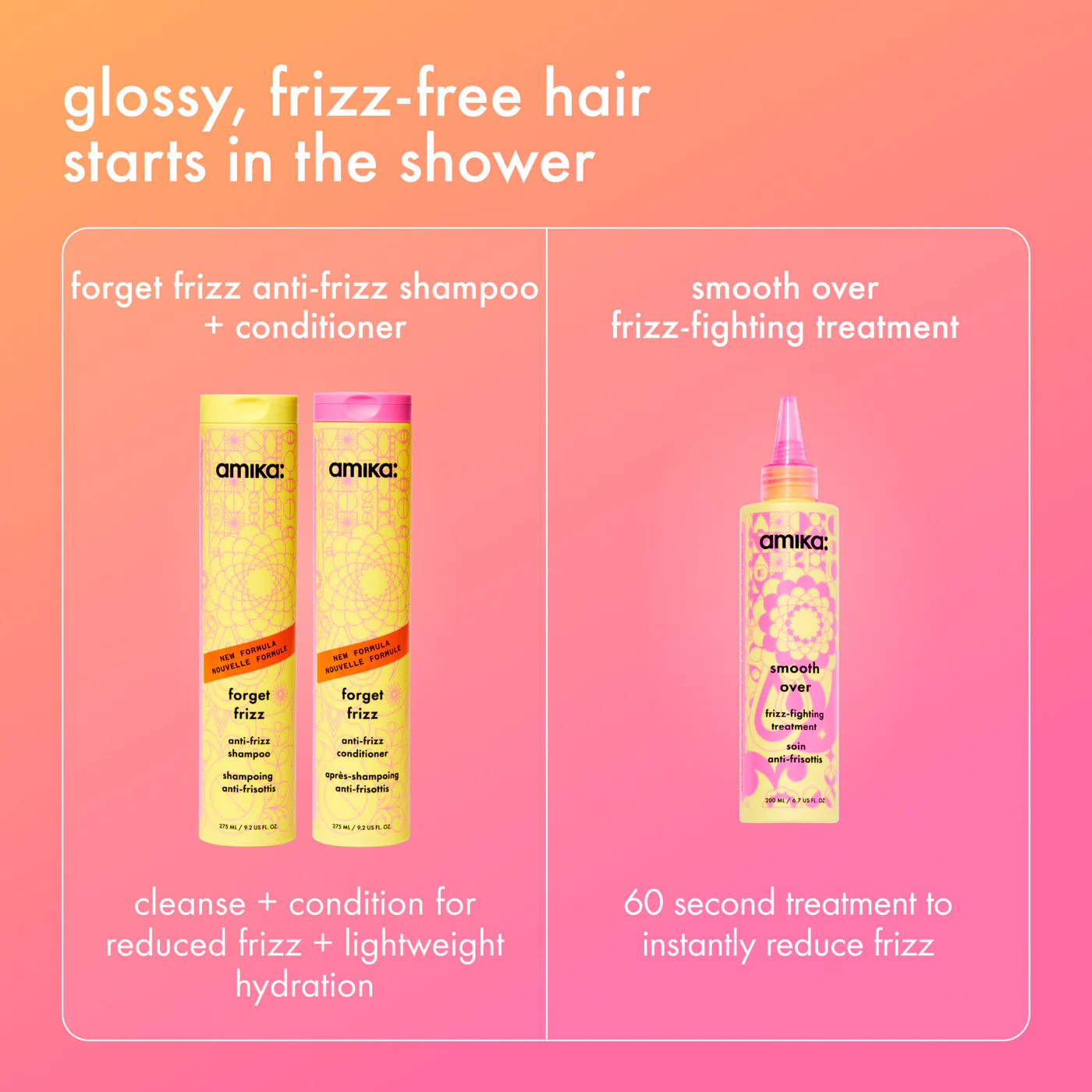 amika: forget frizz shampoo
