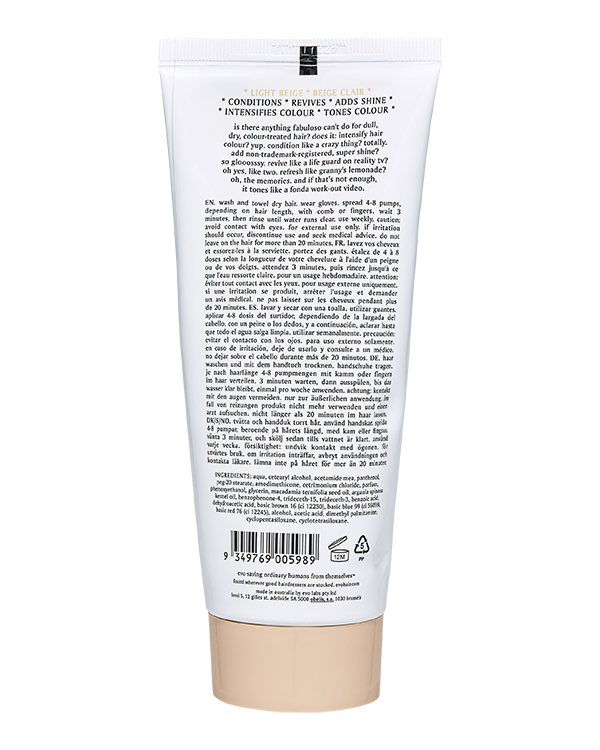 Buy Evo Fabuloso Light Beige Colour Intensifying Conditioner 220mL - True Grit Store