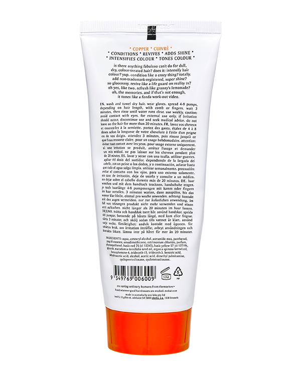 Buy Evo Fabuloso Copper Colour Intensifying Conditioner 220mL - True Grit Store