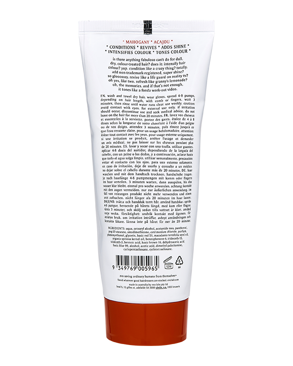 Buy Evo Fabuloso Mahogany Colour Intensifying Conditioner 220mL - True Grit Store